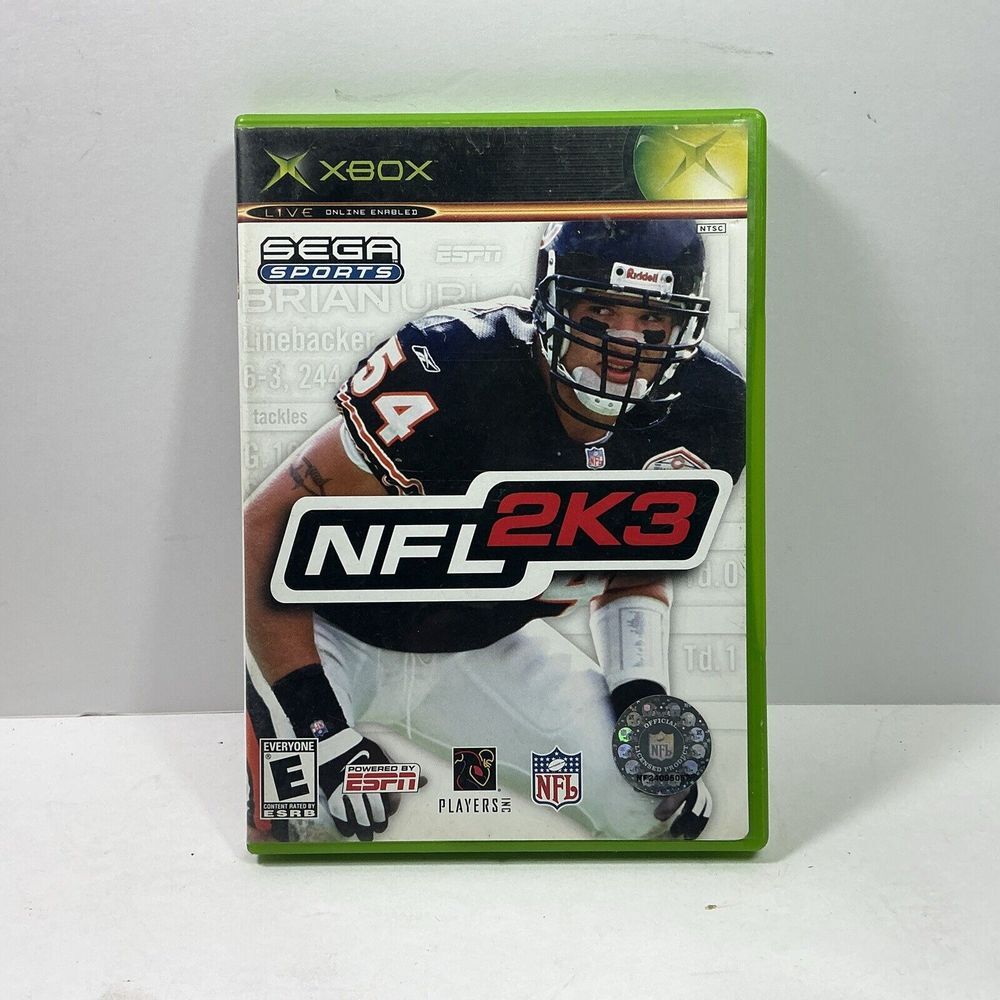 NFL 2K3 (Microsoft Xbox) Football Game Complete w/ Manual